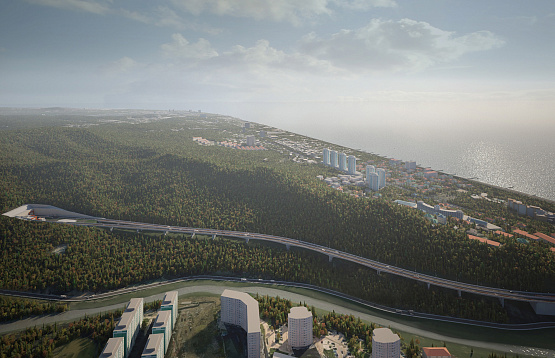 Началось сооружение самой длинной эстакады в составе обхода Адлера