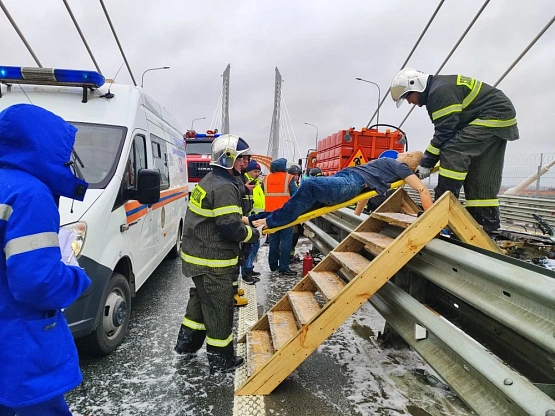 На мосту через Оку трассы М-12 «Восток» прошли межведомственные учения